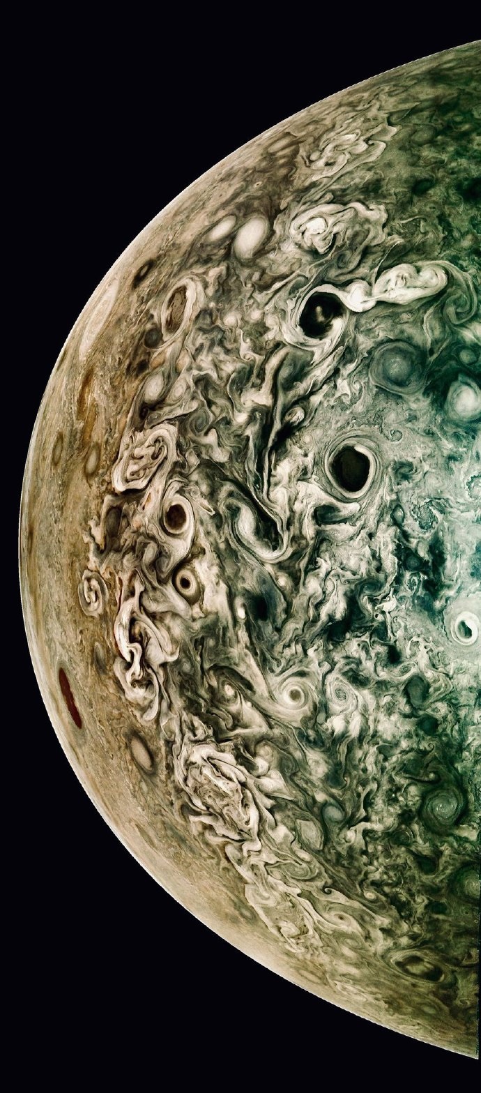nasa发布超清晰木星照片,唯美缥缈似梵高名画《星空》