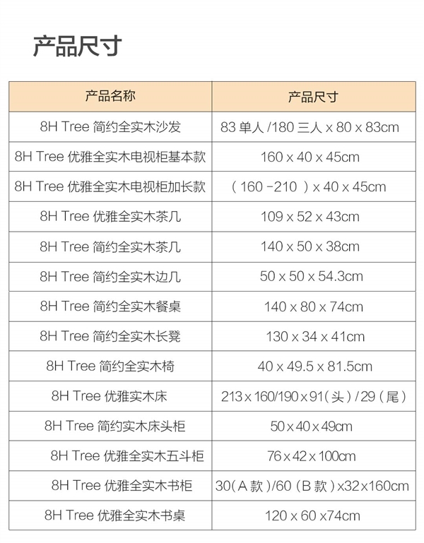 小米有品上线众筹8H Tree全屋实木家具:北美A级白蜡木、0螺丝组装
