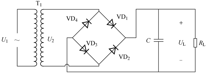 在图11中,利用4个整流二极管构成"桥式"电路结构,利用其交替导通来