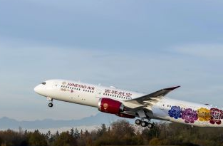 吉祥航空计划到明年8月将引进全部的10架波音787宽体机