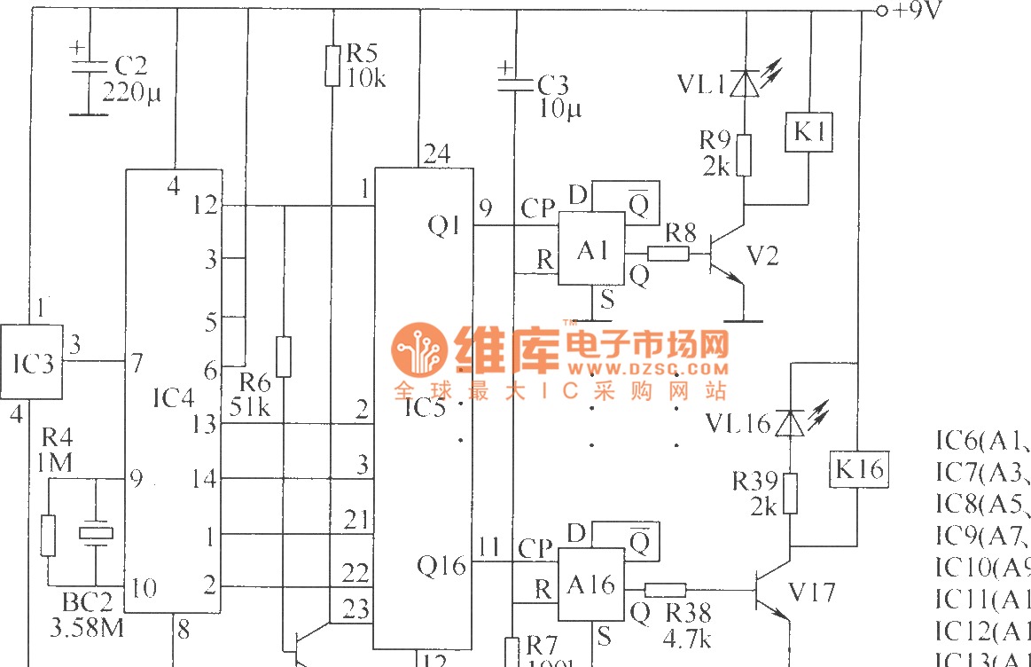 无线遥控接收/译码器电路