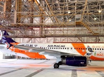 ameco成都分公司圆满完成了澳门航空一架a320飞机交付检工作