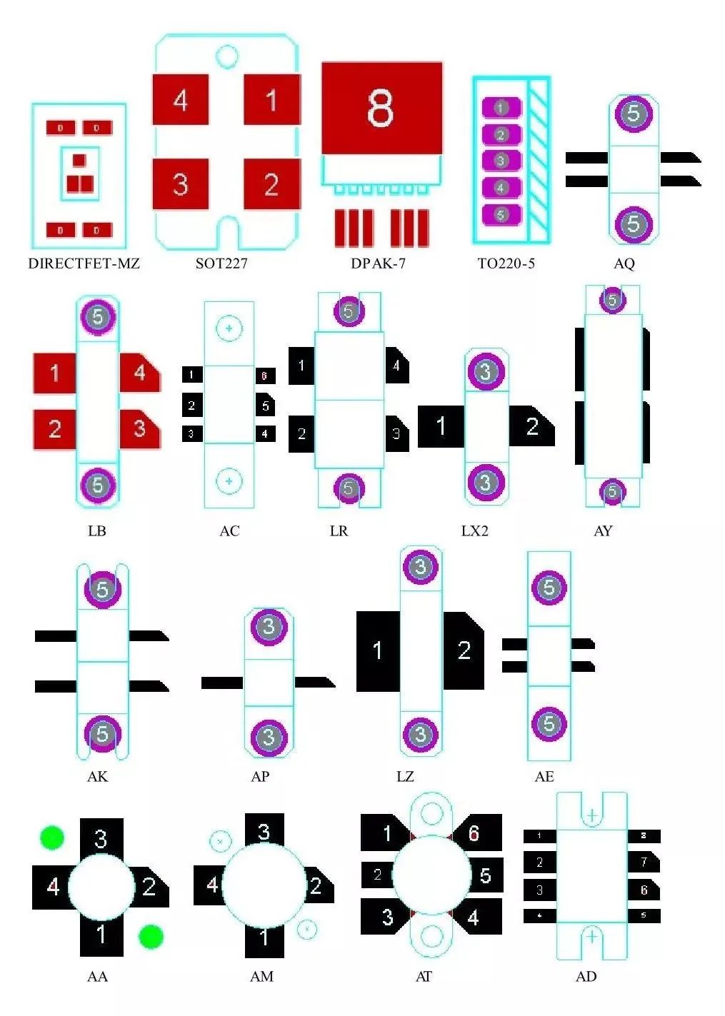 封装图鉴：掌握这17种元器件PCB封装，设计板子就容易多了！插图(4)