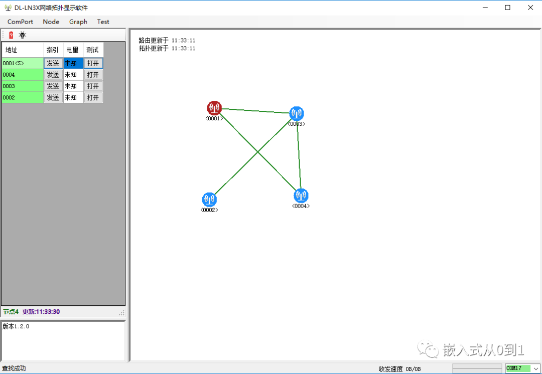 DL-LN3X ZigBee模块上位机网络拓扑软件演示及信号强度测试插图(5)
