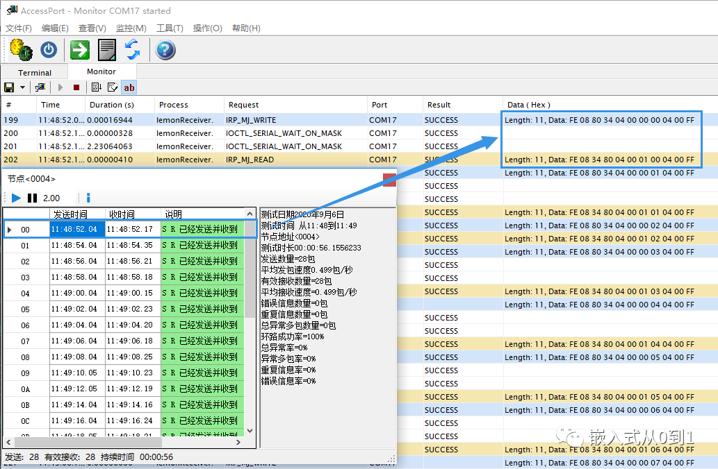 DL-LN3X ZigBee模块上位机网络拓扑软件演示及信号强度测试插图(8)